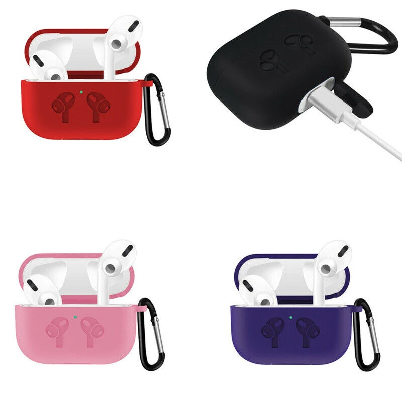 Беспроводной чехол для наушников Apple AirPods Pro силиконовый Air pods 3 защитный Earpods