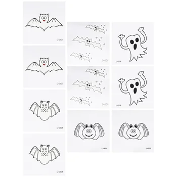

10pcs Waterproof Attractive Luminous Stickers Halloween Stickers Children Stickers Body Decals for Children