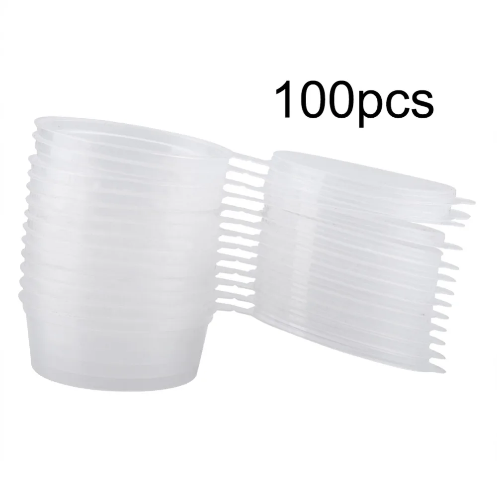 

100pcs Sauce Cup 50ml 2oz Clear Plastic Cup Takeaway Sauce Seasoning Box Sauce Cup For Cold Drinks Iced Coffee Milkshakes Juices
