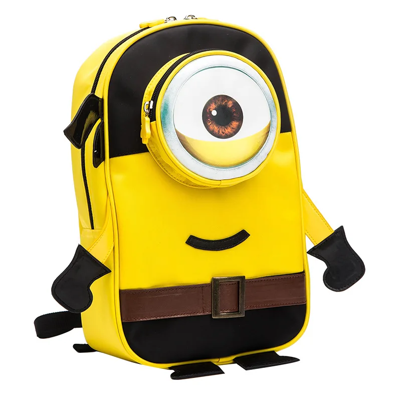 

Small Yellow People School Bag New Style CHILDREN'S School Bags Kindergarten Backpack Cartoon Backpack BOY'S And GIRL'S Cartoon