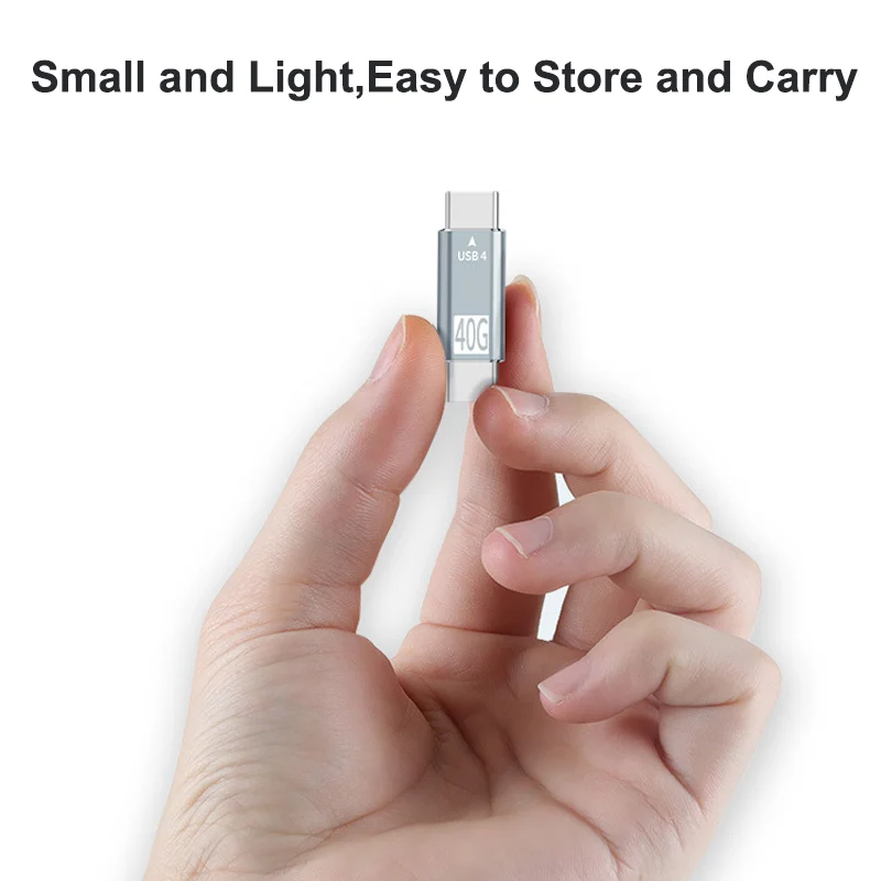 맥북 프로 에어 델 노트북용 데이터 동기화 컨버터 어댑터, USB C 타입에서 C 타입, USB 4, 40Gbps, 썬더볼트 3, USB 4 연장 케이블