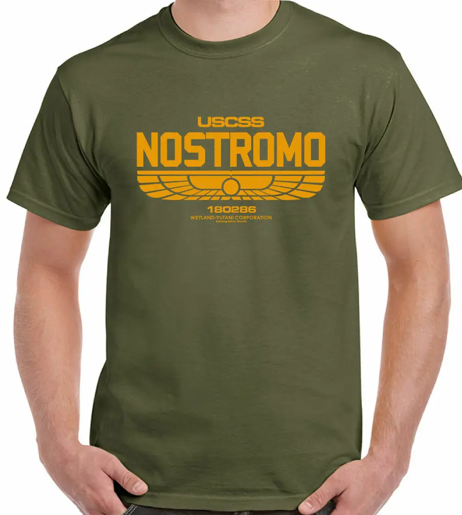 Nostromo 180286 мужская футболка инопланетянин фильм USCSS Weyland Yutani| |