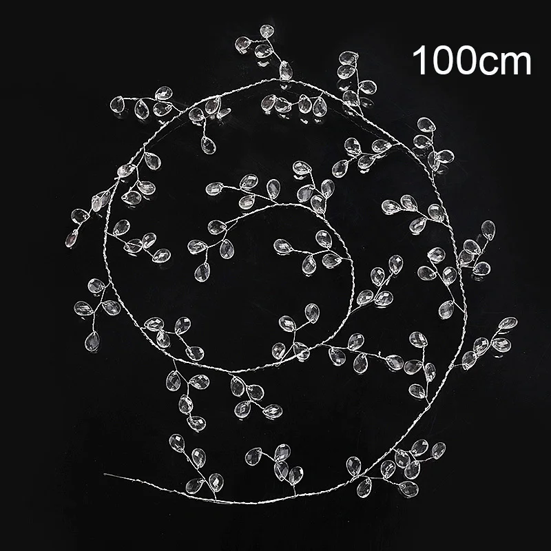 Acrylic Crystal Bead Decor DIY Acrylic Crystal Beads Curtain Garland Wedding Decorations Branch String Crystal Bead Party Decor Wedding Party Supplies