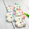 1pcs Silicone Teether Cartoon Animal BPA Free Rodent Teeth Necklace Food Grade Baby Chew Toy 2