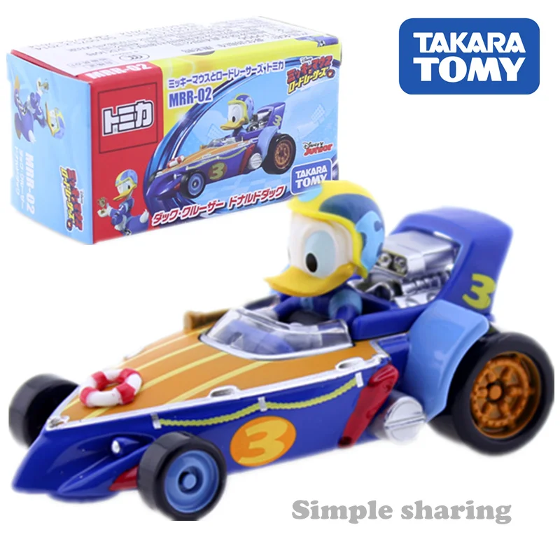 Takara Tomy Tomica Disney Микки Мышь и дорожных гонщиков MRR 2 Cruiser Дональд Дак Mini Roadster детские