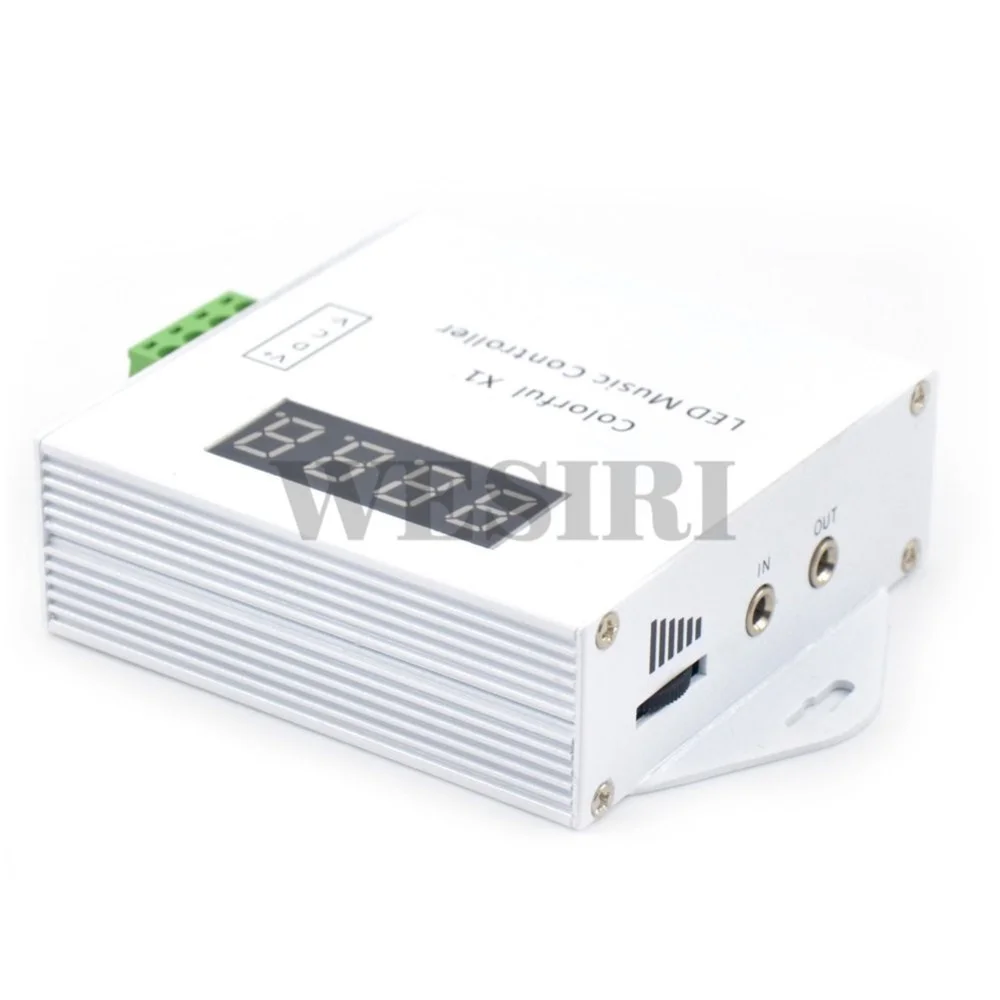 WESIRI красочный x1 DC5-12V WS2811/WS2812B светодиодный цифровой музыкальный контроллер с RF сенсорным пультом дистанционного управления 27 видов музыкального режима макс 600 пикселей
