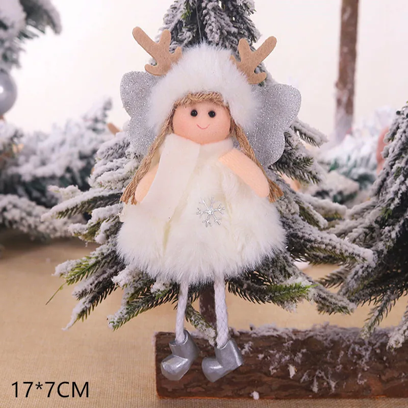 Новинка года, милые рождественские куклы Санта-Клаус/Снеговик/Ангел, Noel, Рождественское украшение для дома, рождественский подарок для детей