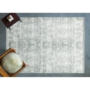 

Apex Lucca 3 'x 5' Polypropylene White Runner Rug