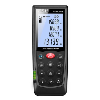 

CEM Laser Distance Meter Handle Laser Measure Distance Meter 100M 150M Smart Digital Laser Rangefinder With Angle Measure