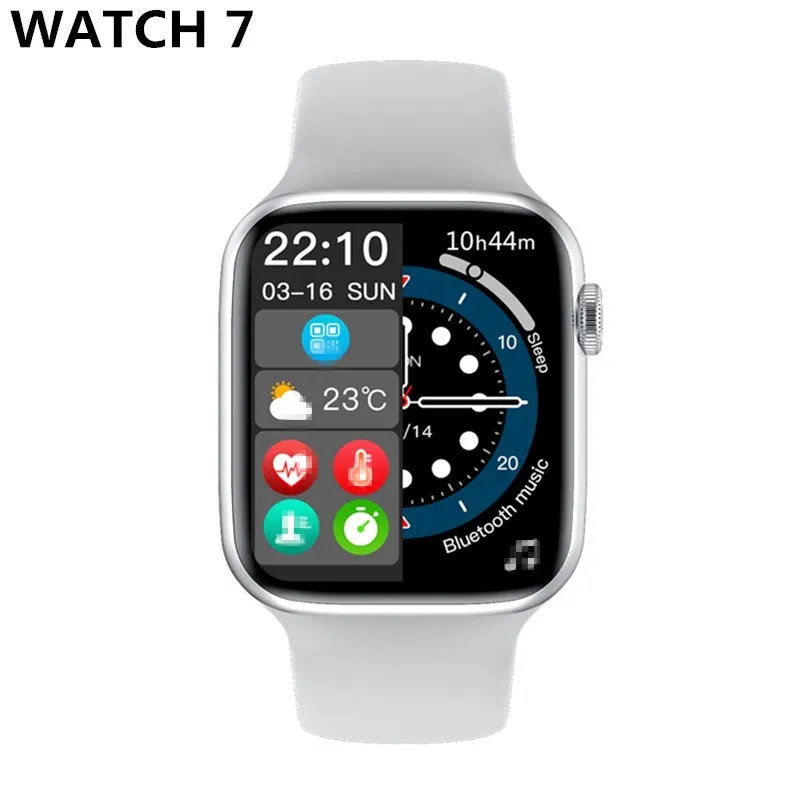 2021 IWO 14 Серия 7 умные часы Bluetooth Вызов музыкальный плеер 44 мм для телефона Apple IOS Android