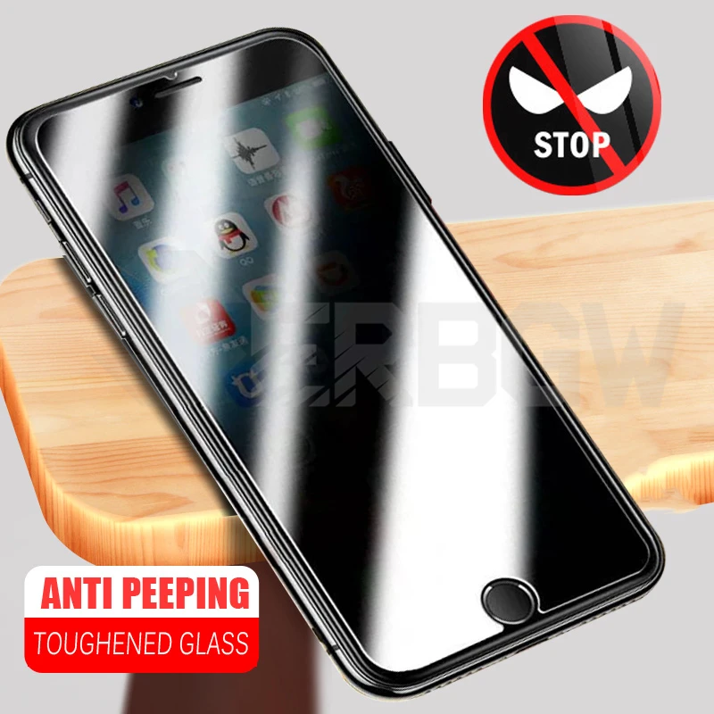 

Anti Spy Tempered Glass For iPhone 6 6S 7 8 Plus 5 5S SE X Privacy Screen Protector For iPhone 11 Pro XS Max XR Protective Film