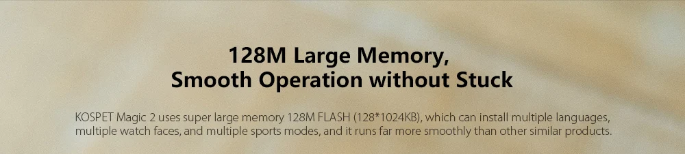 Kospet MAGIC 2 1.3 inch Smart Watch Large Memory