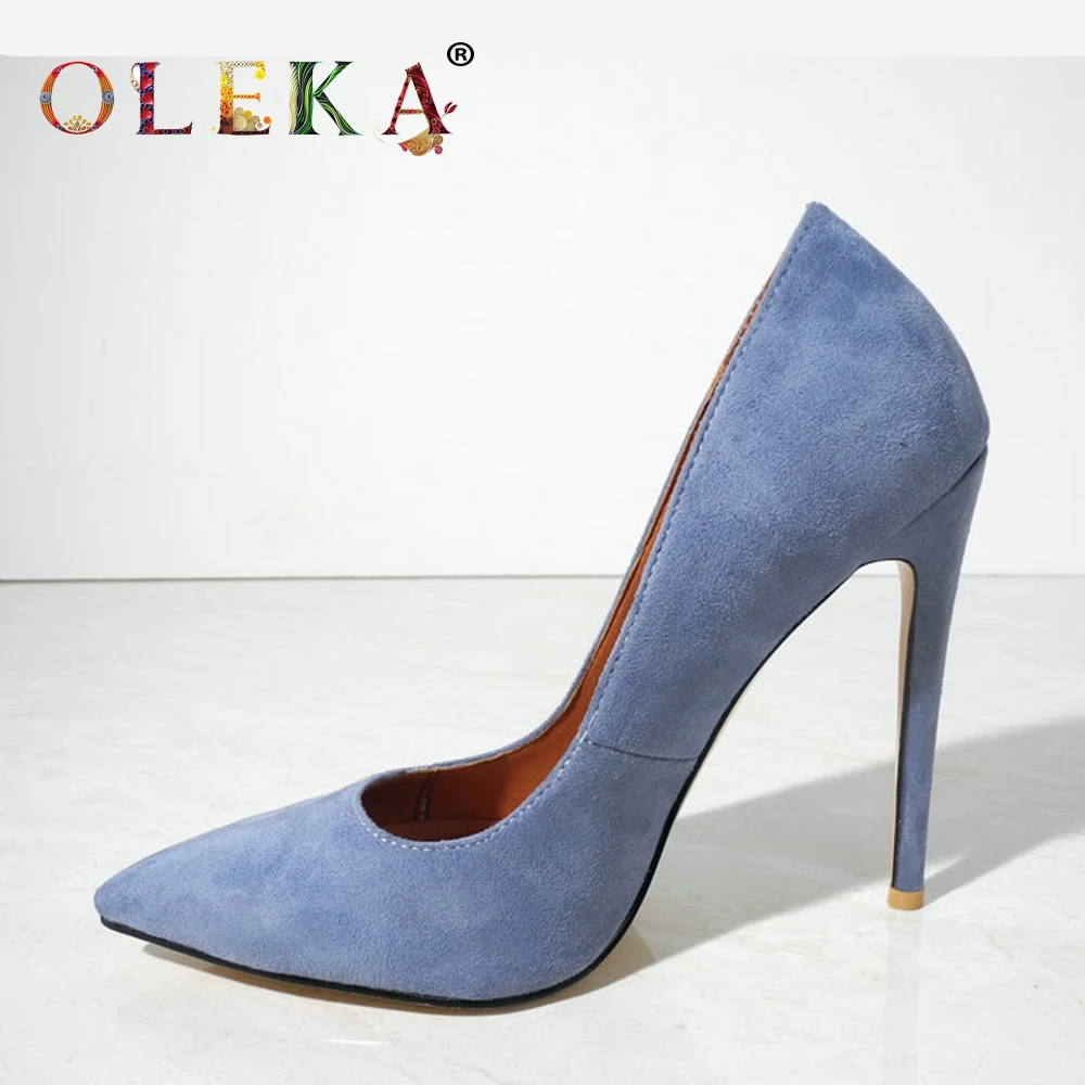 

OLEKA Thin Heels Shoe Mature Style Shallow Strange Heeloffice & Career Spring/autumn Basic Pointed Toe Women Shoes 2020 AS879