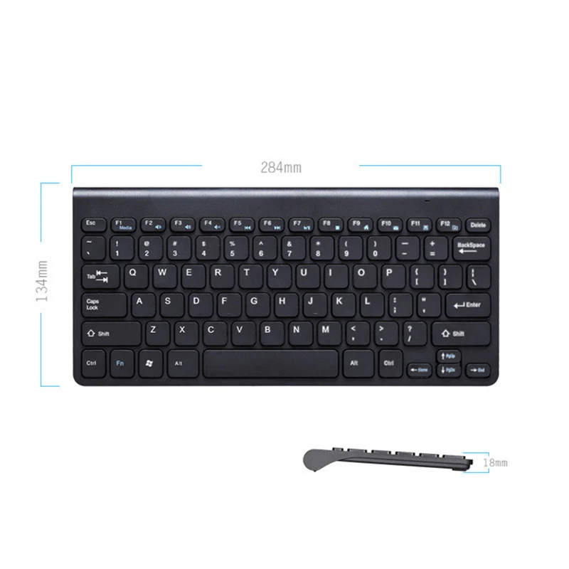 Новая клавиатура ультра тонкий тихий маленький размер 78 клавиш Мини Мультимедиа USB клавиатура для ноутбука ПК MacBook