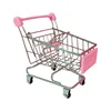Mini Simulation Small Supermarket Shopping Cart Creative Mini Children Handcart Utility Cart Pretend Play Toys Strollers 1