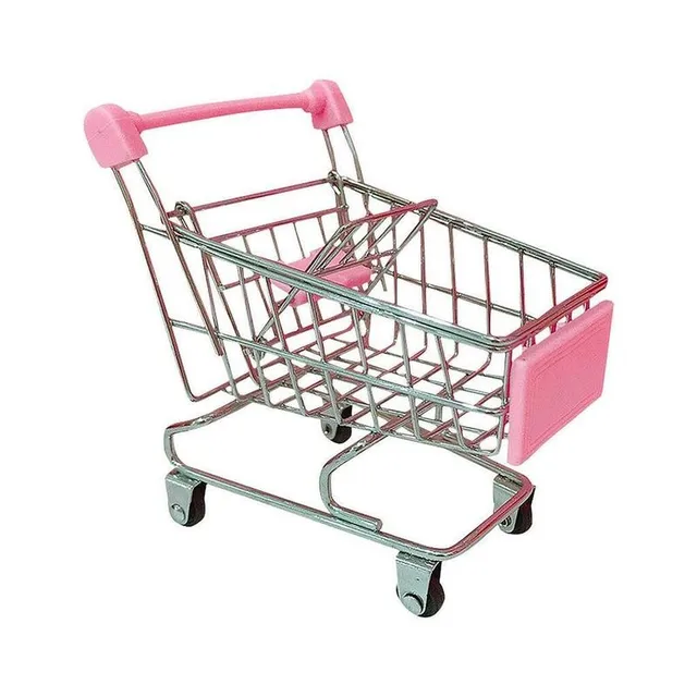 Mini Simulation Small Supermarket Shopping Cart Creative Mini Children Handcart Utility Cart Pretend Play Toys Strollers 1