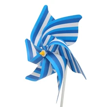 Полосатая ветряная мельница, ветряная Вертушка для домашнего сада, украшения для двора, детские игрушки 72XF