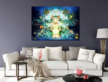 

[Self-Adhesive] 3D Hatsune Miku 108 Japan Anime Wall Stickers Mural Decal Wall Murals AJ WALLPAPER Belly