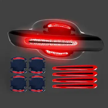 

3D Car Reflective Sticker Tape Reflector Fender Warning Strip Bowl Bumper Accessories Exterior Door Cover Car Handle O0P4