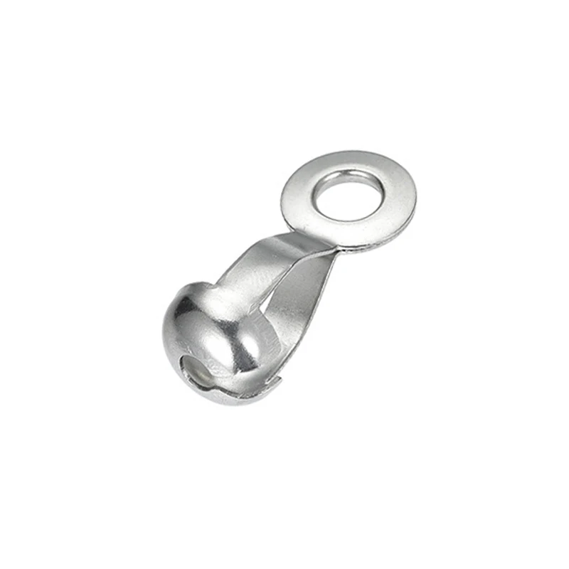 50pcs Big Size Stainless Steel Bead Ball Chain Connector Clasps Ends