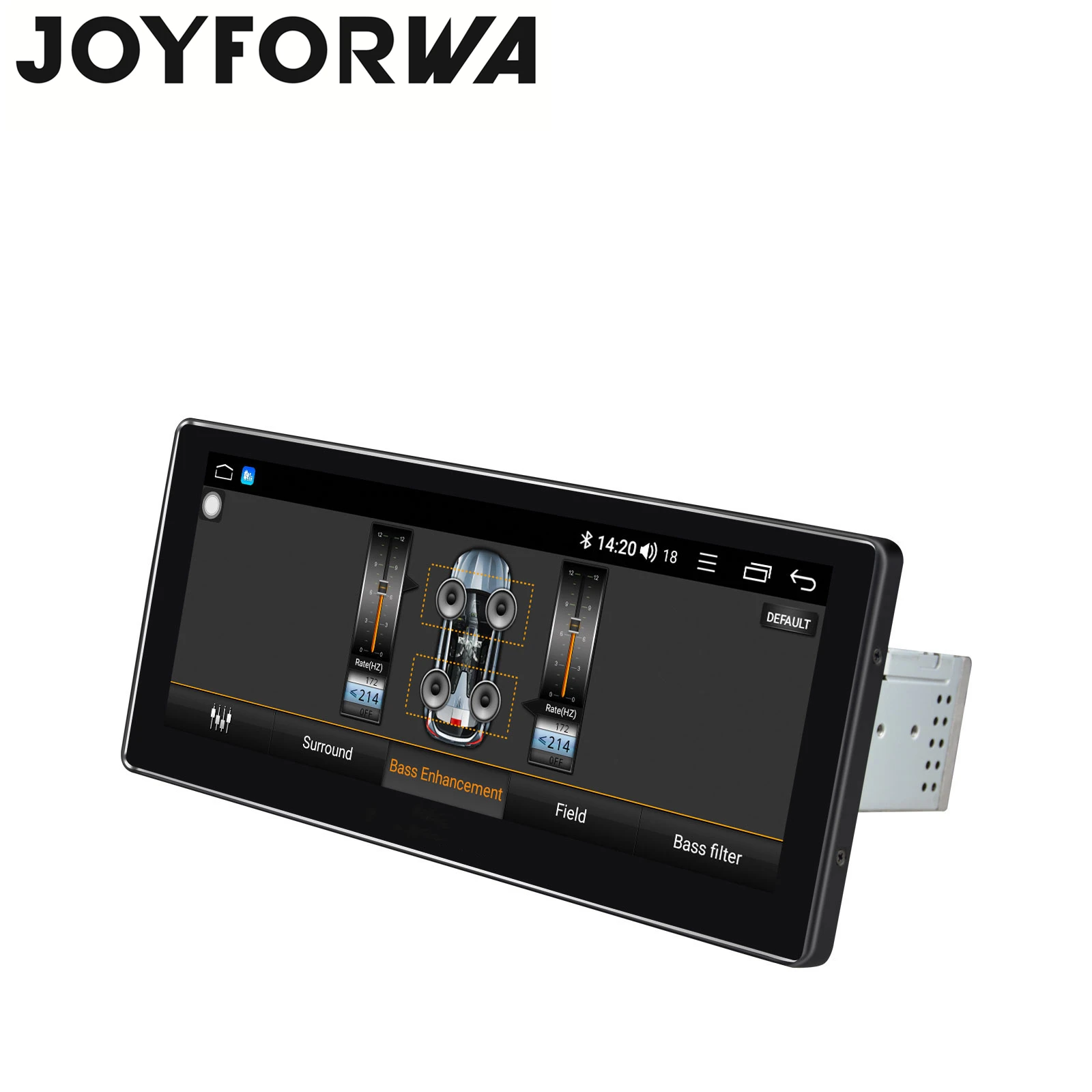 Discount Android 8.1 10.25" 1Din Stereo Car Radio Multimedia Audio Player 1280*480 GPS Navi Glonass DAB Mirror Link  Subwoofer DSP 4G SIM 5