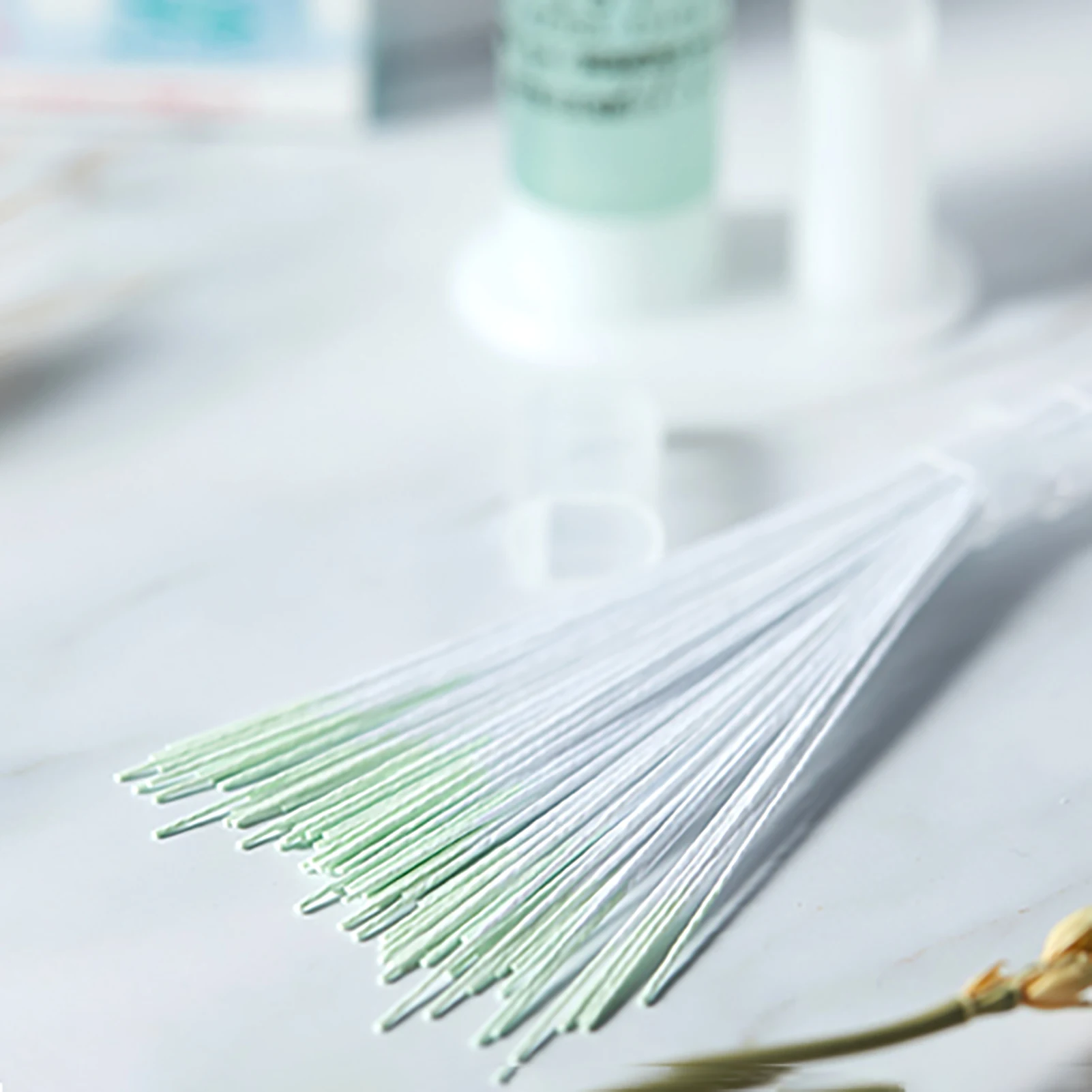 10cm 60pcs Ear Hole Cleaning Line Piercing Aftercare Sterilization Disposable Earrings Hole Cleaner Disinfection Ear Wires