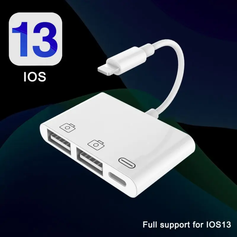 OTG телефон USB 3,0 адаптер мышь клавиатура USB диск конвертер для Apple IPhone IPad