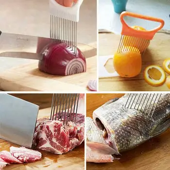 

Onion Holder Potato Tomato Slicer Vegetable Fruit Cutter Creative Kitchen Gadget