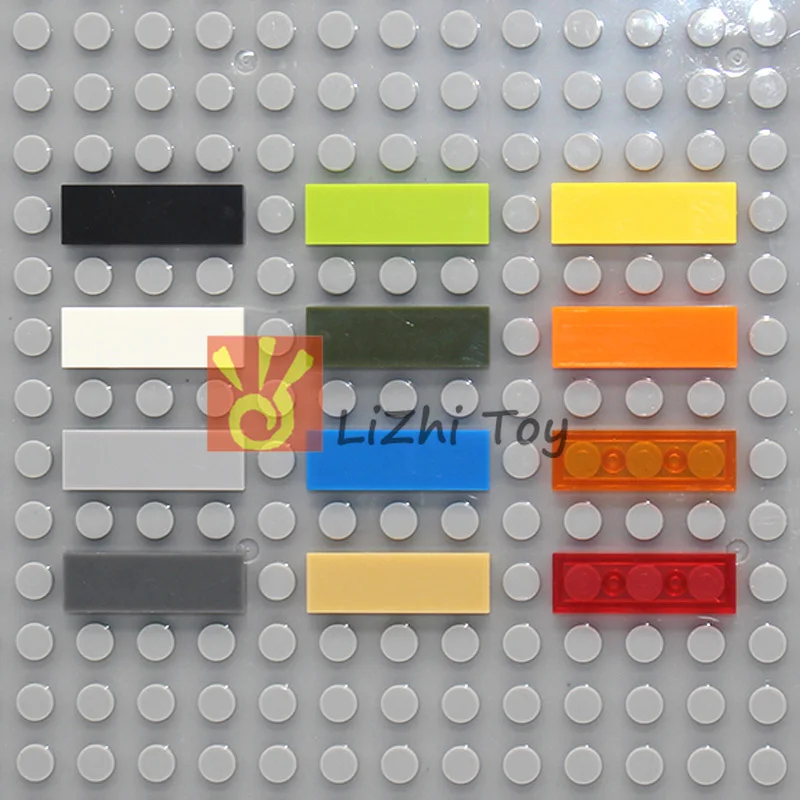 

MOC flat tiles 63864 Tile 1 x 3 DIY enlighten block bricks Compatible With Assembles Particles