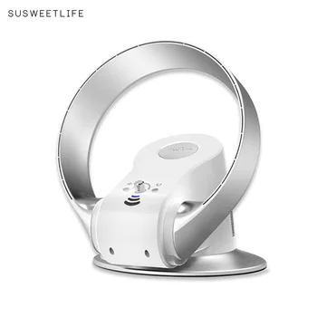 

2020 super quiet variable speed non-blade blade less fan home office has the remote timing function folding fan 12 inches