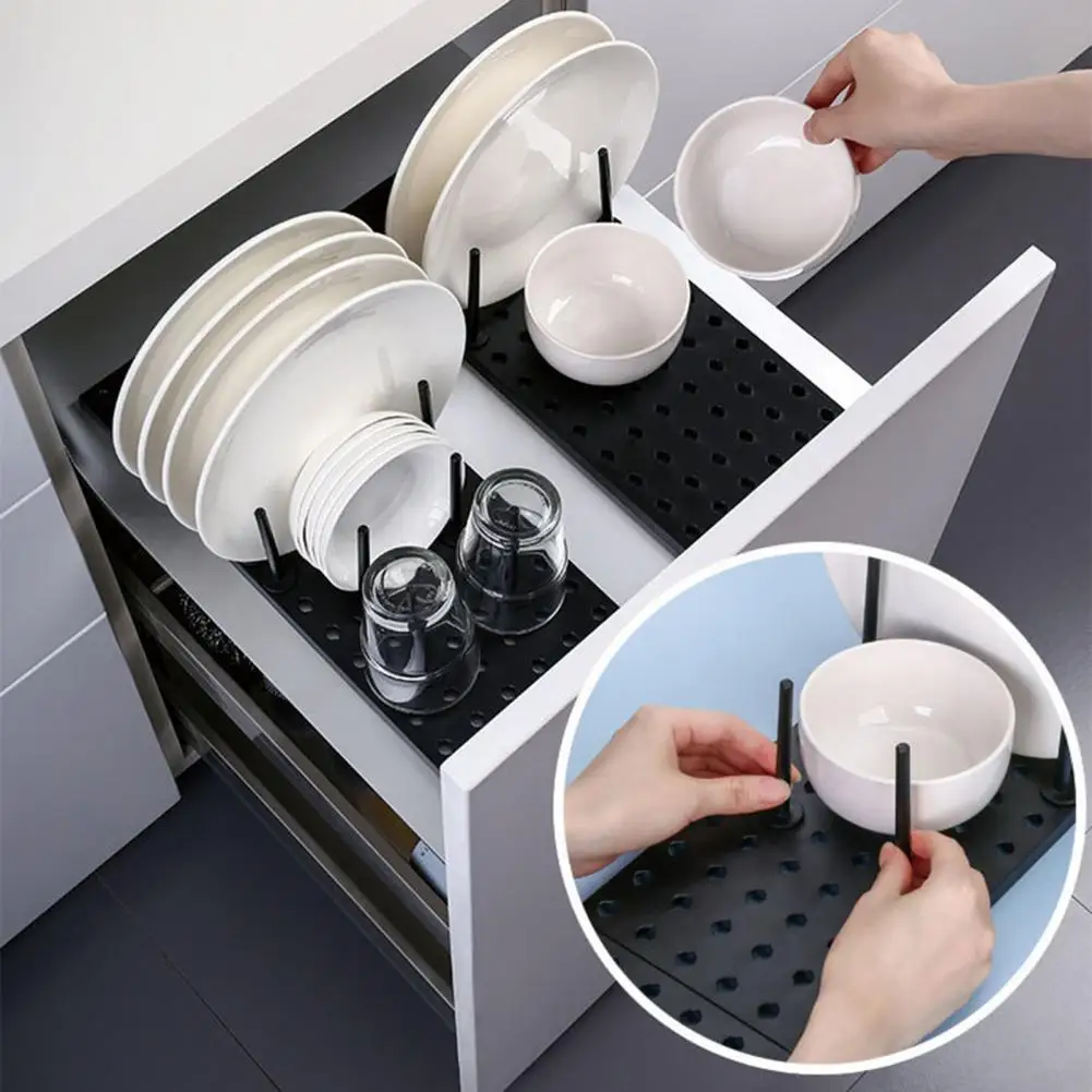 Support de rangement de cuisine pliable T1, bol à proximité, ustensiles de  cuisine, assiette de cuisine, séchage portable, étagère à la maison,  vaisselle - AliExpress