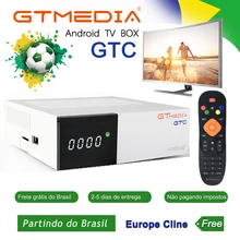 GTmedia GTC Android 6,0 tv BOX DVB-S2/T2/Cable/ISDBT Amlogic S905D 2G+ 16GB Поддержка ip tv m3u cccam спутниковый ресивер Бразилия