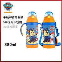 Paw Patrol Университетская работа, Детская вилка, ложка, набор из 304 нержавеющей стали, милая мультяшная вилка shao, столовая посуда, подарочная упаковка