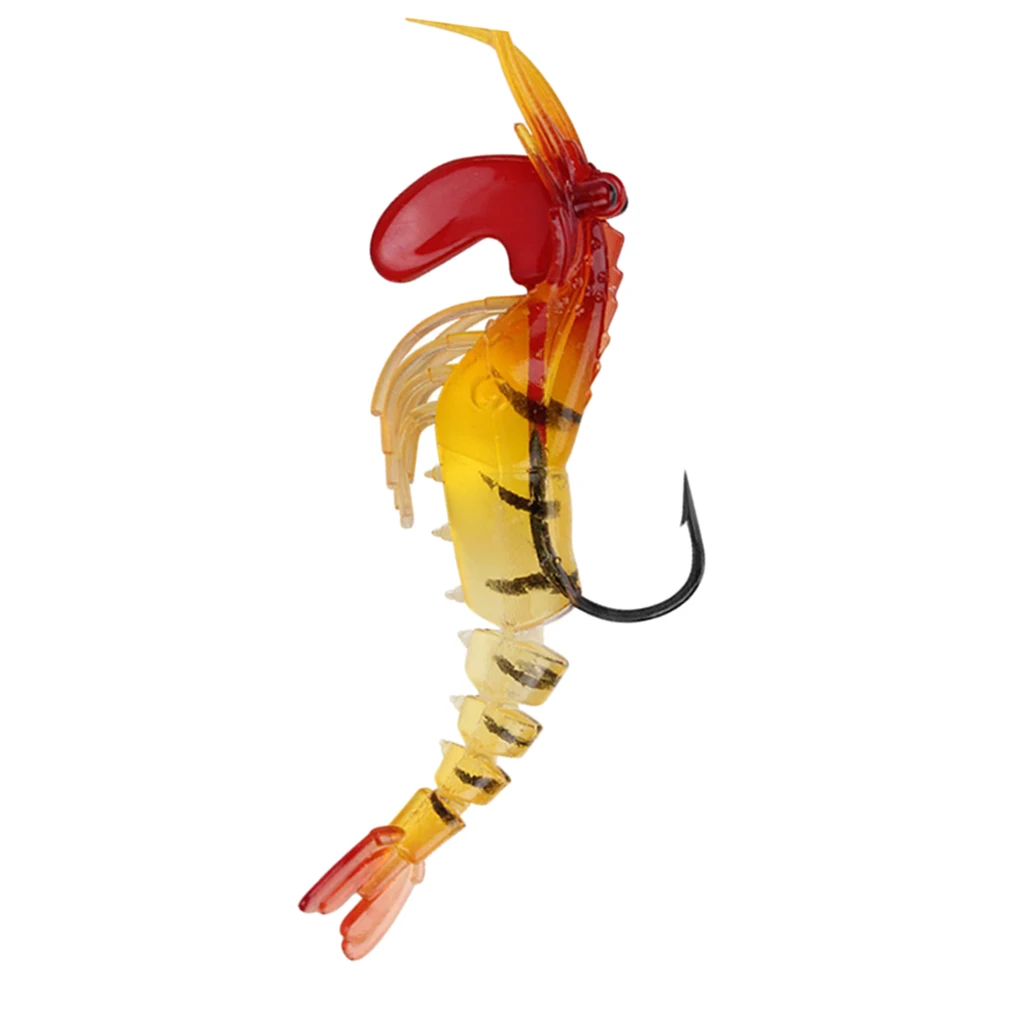 Multi Jointed Shrimp Lure Lifelike Luminous Soft Baits Saltwater Freshwater