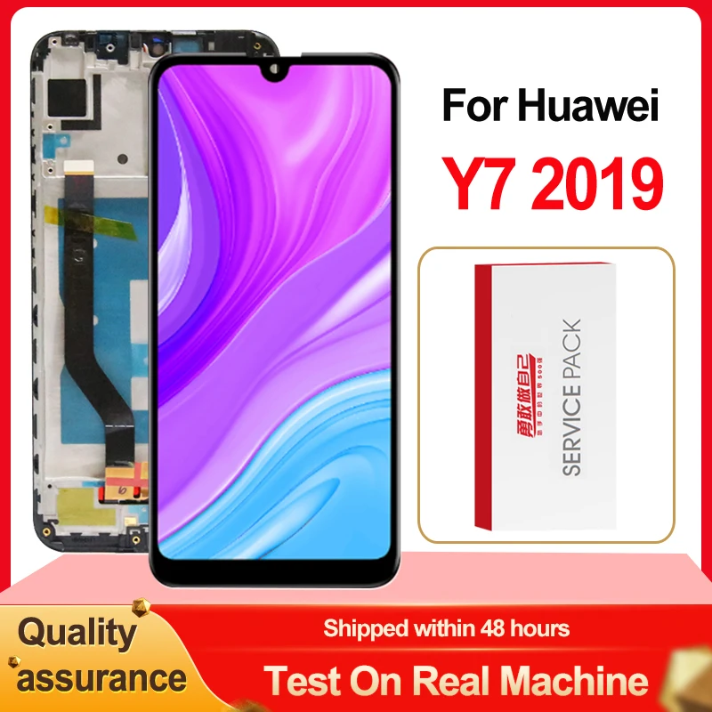 Протестированный ЖК-дисплей 6 26 ''для Huawei Y7 2019 внешний дисплей сенсорный экран