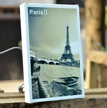 

Eiffel Tower postcard scenery in the second quarter relating collection art lenticular recycled recordable 10.2*14.2cm 30pcs
