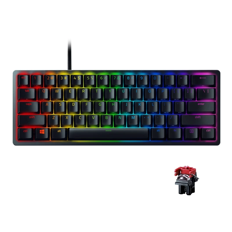 

Razer Huntsman мини-линейный оптический переключатель игровая клавиатура с передовым высокопортативным