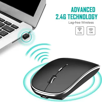 

Wireless Computer Mouse Charging Mouse Ultra-thin Mouse + Mouse Receiver Adapter Mouse Wireless Gaming Mouse Игровая Мышь