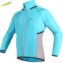 BATFOX Мужская водонепроницаемая ветровка с защитой от ультрафиолета, велосипедная куртка с капюшоном, ветрозащитная куртка, спортивная куртка для велоспорта, бега, рыбалки