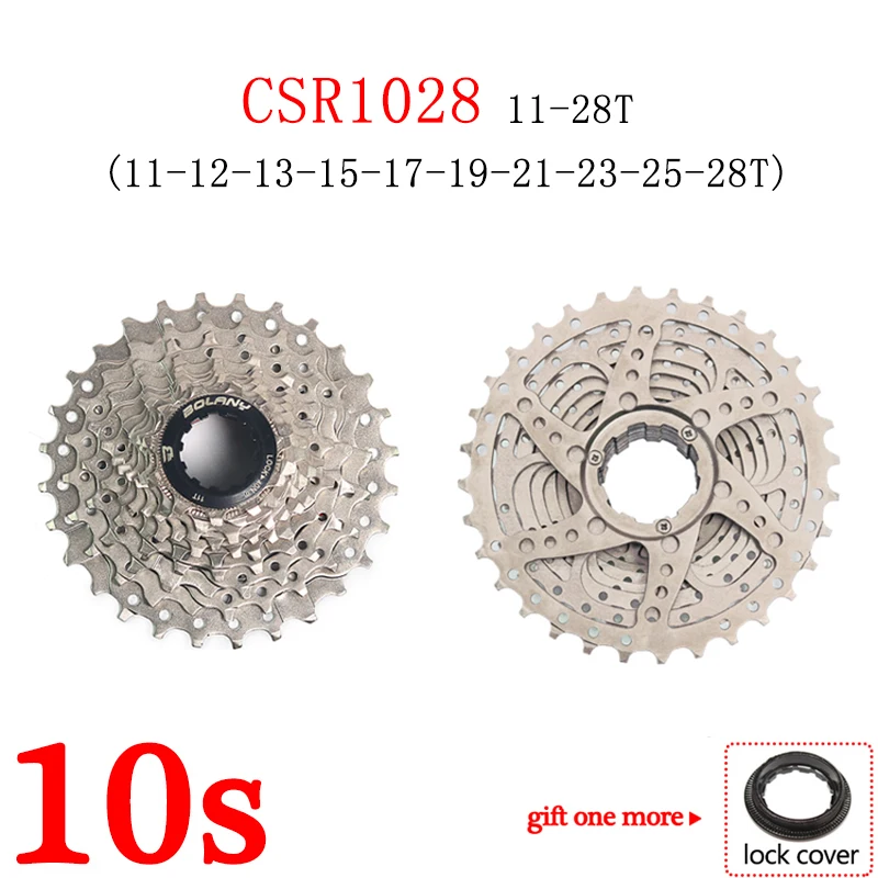 CSR1028 BOLANY MTB кассета 10 скорость Дорожный велосипед cassete 10 velocidade 11-40/42/46/50T звездочки переключатель подходит для ручек Shimano/SRAM - Цвет: CSR1028