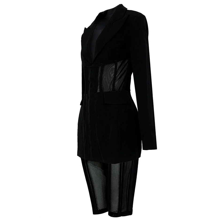 mesh black mini dress Black Mesh Sheer Button Up Mini Dress