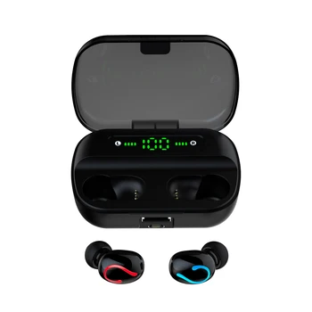 

For Q82 Wireless Bluetooth 5.0 Earphones TWS Hands-free Earphones Digital Display Power With Mobile Phone Emergency Charging Box