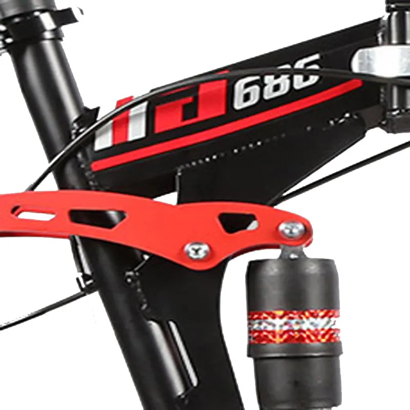 One Round Mountain Bike Adult Bicycle Fast Folding Off Road Sports Car Double Shock Men and Women Students Speed Racing