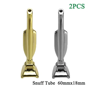

Mettle Vacuum Sniffer Rocket Snuff Snorter Smoking Pipe Tobacco Pipe Mill Smoking Accessories Portable Metal Tube Sniff Hoover