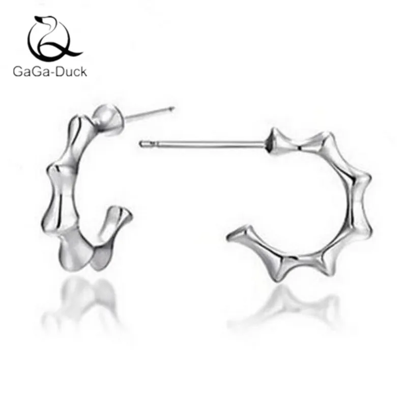 Beautiful New Exquisite Simple Fashion Jewelry 925 Sterling Silver Personality Bamboo Hypoallergenic Stud Earrings E188 | Украшения и