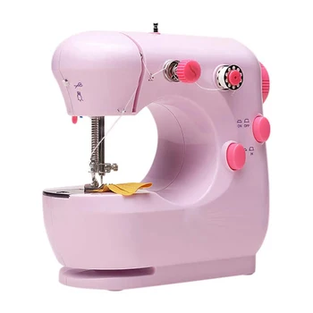

Mini Electric Sewing Machine Portable Household Beginner Tailors Crafting Mending Home 66CY