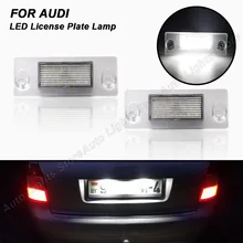 2Pcs For Audi A3 (8L) 1996-08/2000 A4 Sedan (B5)1994-1999 A4 Avant/Kombi (B5)1996-1999 LED License Number Plate Light Lamp