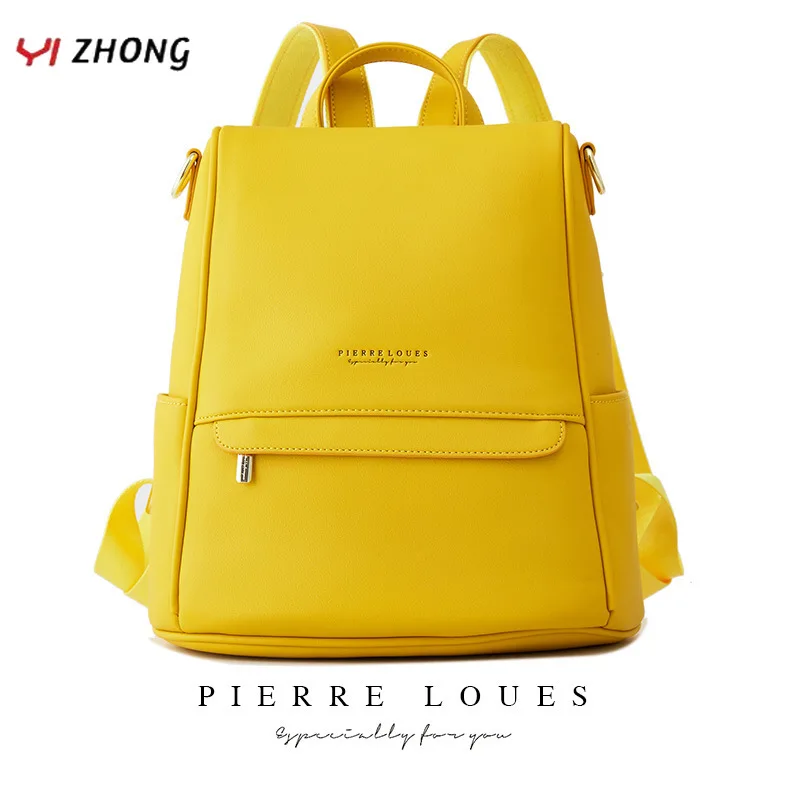 Simple Backpack Purse Bookbag Shoulder-Bag Teenage-Girls Large-Capacity Women YIZHONG