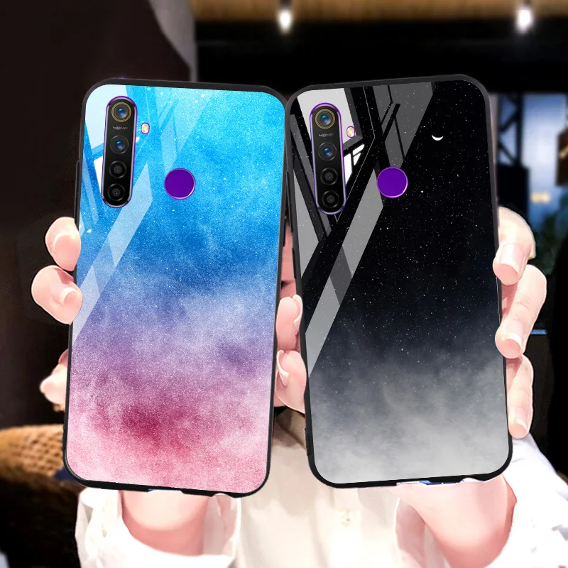 

Tempered Glass Case For OPPo Realme 3 5 Pro XT X lite Q Case Capa OPPO Reno 2 2Z Z A9 A5 A83 A79 A77 A7 A59 A57 A37 A33 A3 Cover