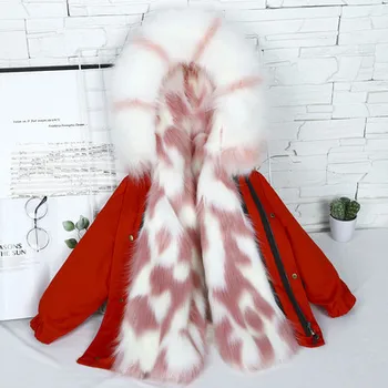 

2020 Girls Boys Fox Fur Coat Fur Coat